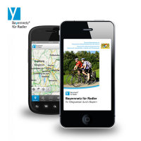 Abbildung der Bayernnetz für Radler-App